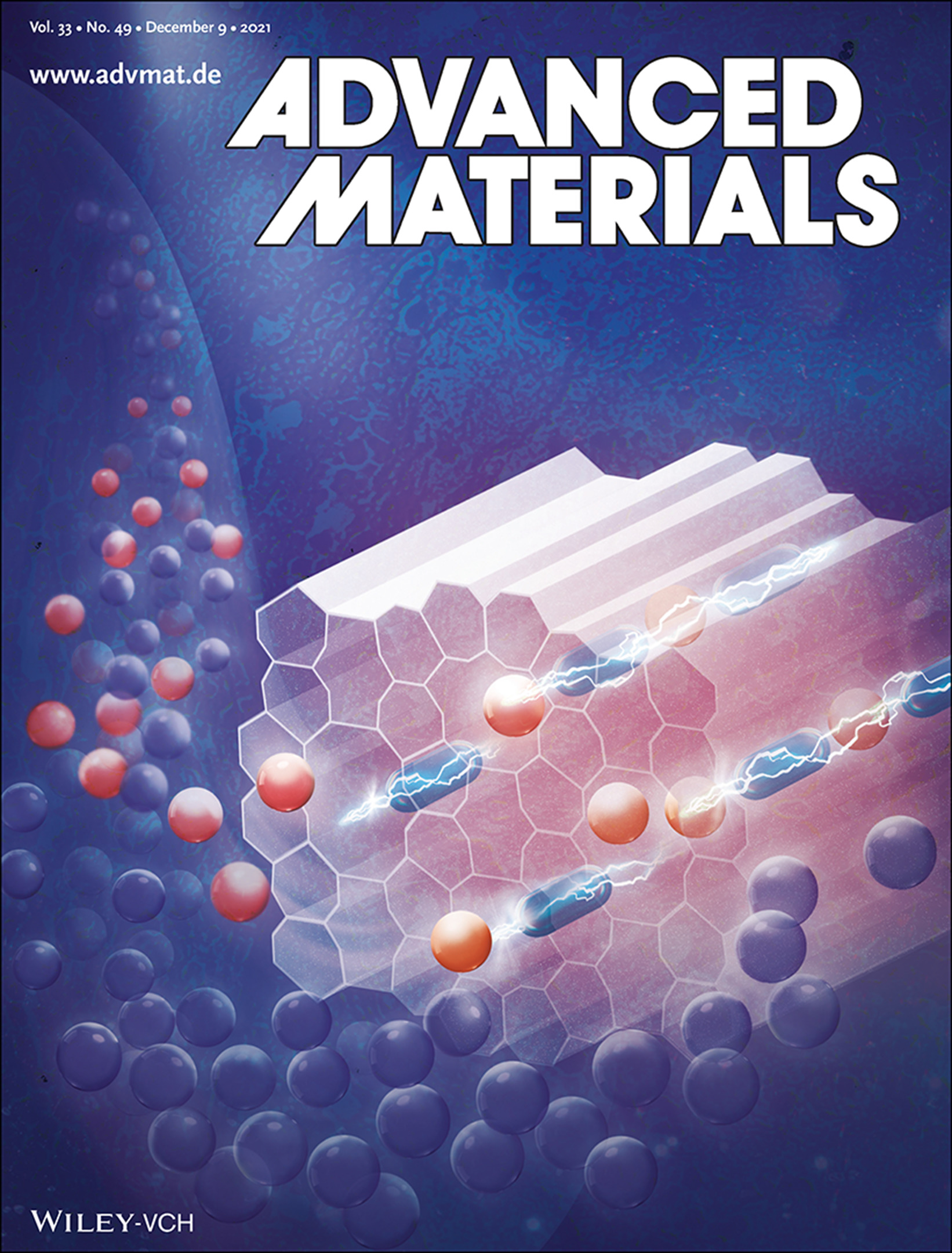 Cover of our Advanced Materials article